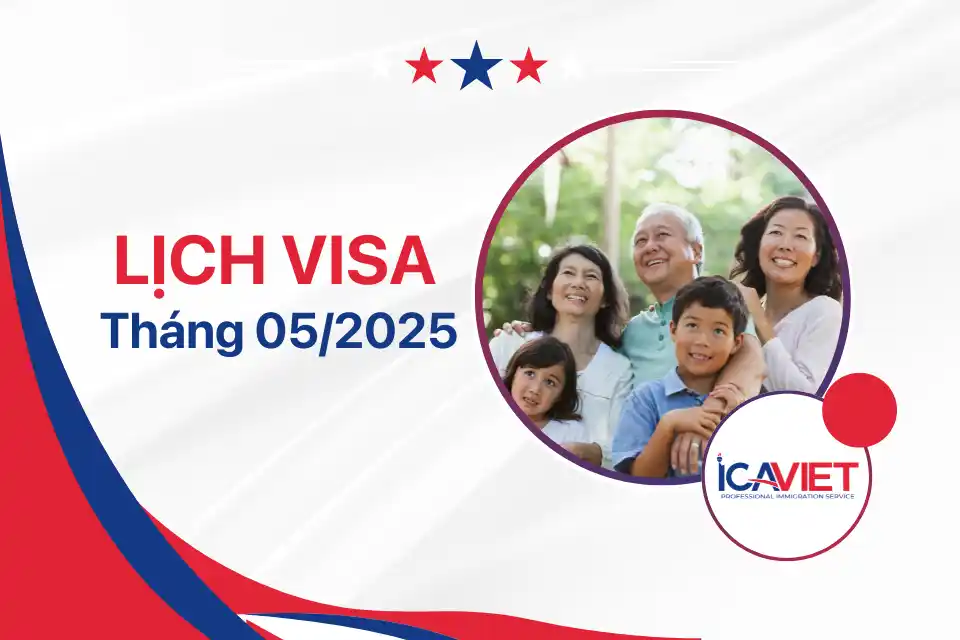 Lịch visa tháng 5/2025 tháng này mới nhất